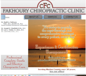 fakhoury chiropractic screenshot