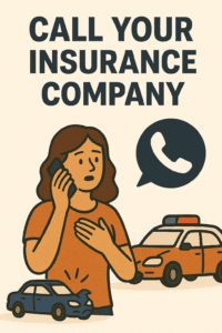 a woman calling her insurance company